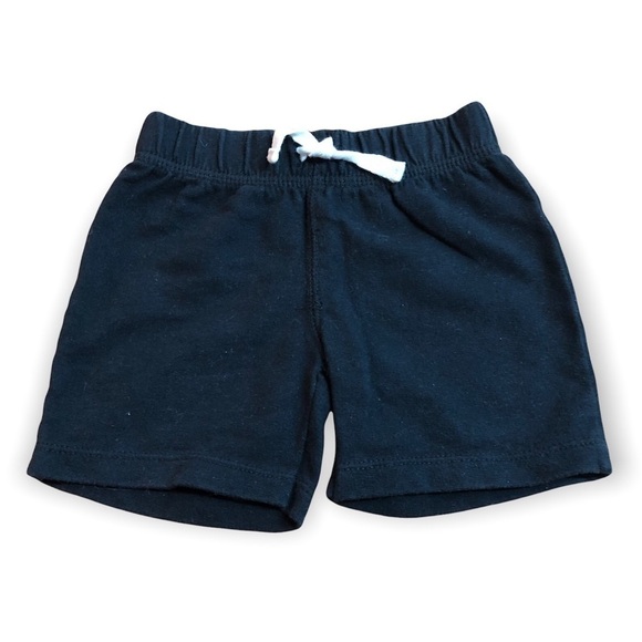 🎉3 For 15$🎉Carter’s Baby Black Cotton Shorts Size 12 Months - Picture 1 of 3
